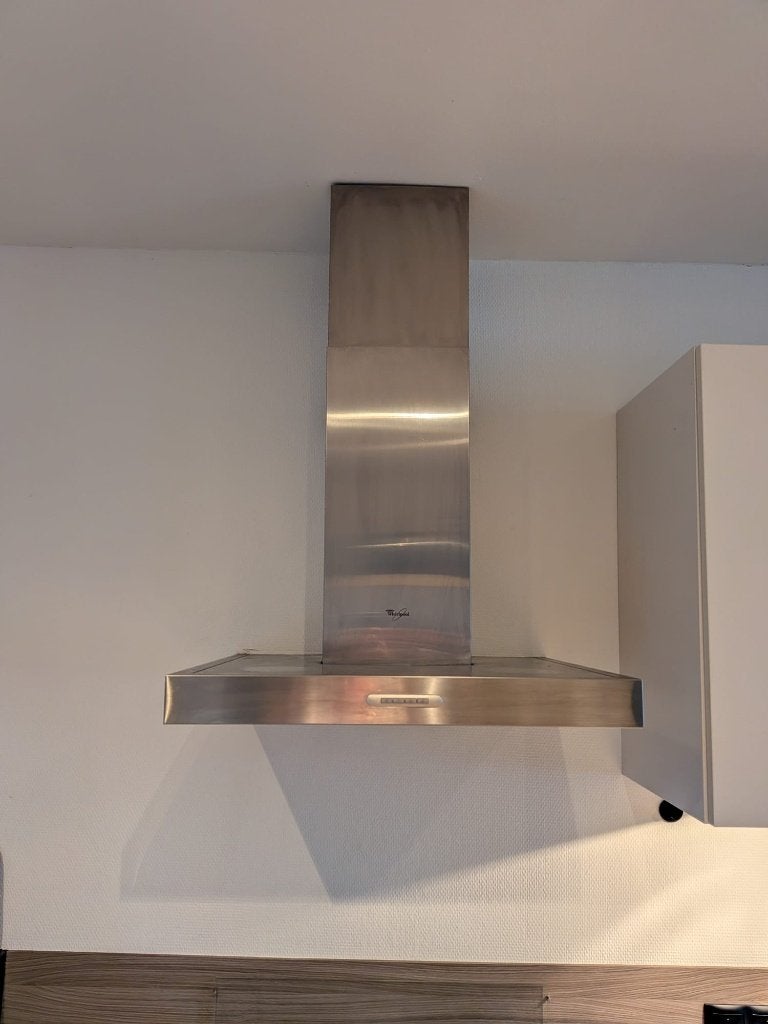 Decoratieve wandschouwafzuigkap 60 cm, Witgoed en Apparatuur, Afzuigkappen, Ophalen, Gebruikt, Wandschouwkap, 400 tot 600 m³ per uur