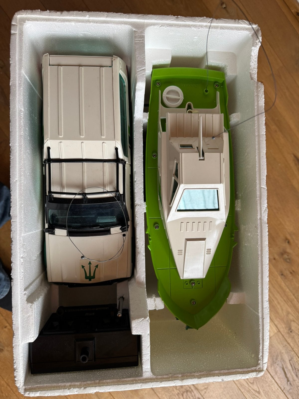 Vintage rc auto en boot, Ophalen, Zo goed als nieuw, Overige schalen