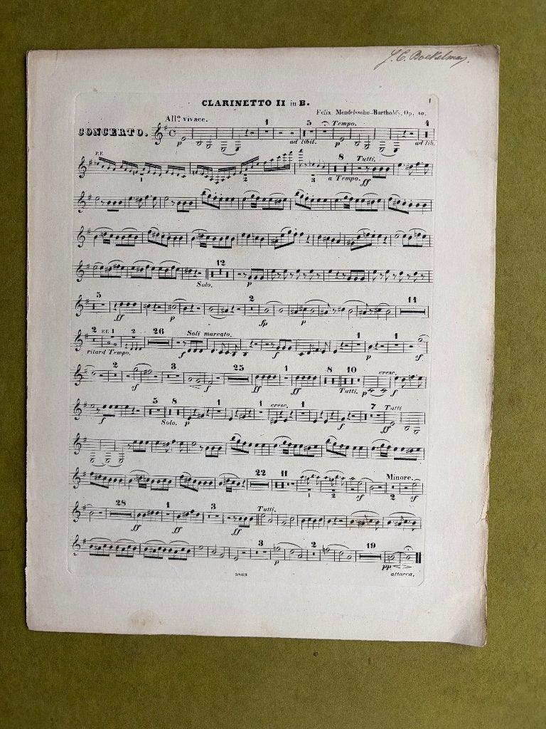 Felix Mendelssohn - orkestpartijen piano concert in d moll, Muziek en Instrumenten, Gebruikt, Klassiek, Ophalen of Verzenden, Orkest