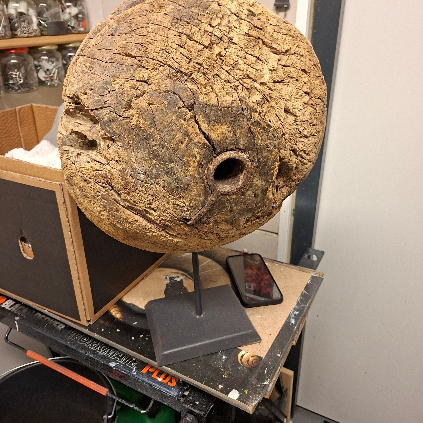 Antiek Wagenwiel - Decoratief Houten Wiel, Antiek en Kunst, Antiek | Overige Antiek, Ophalen of Verzenden