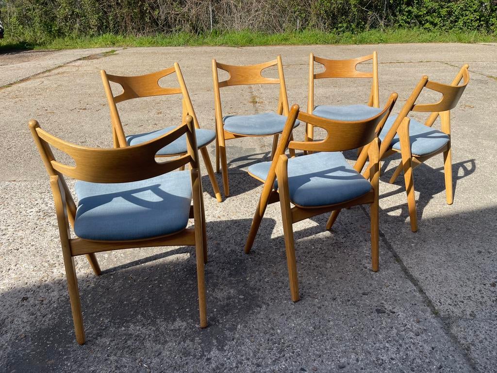 Hans Wegner vintage stoelen, Ophalen, Gebruikt, Overige kleuren, Design