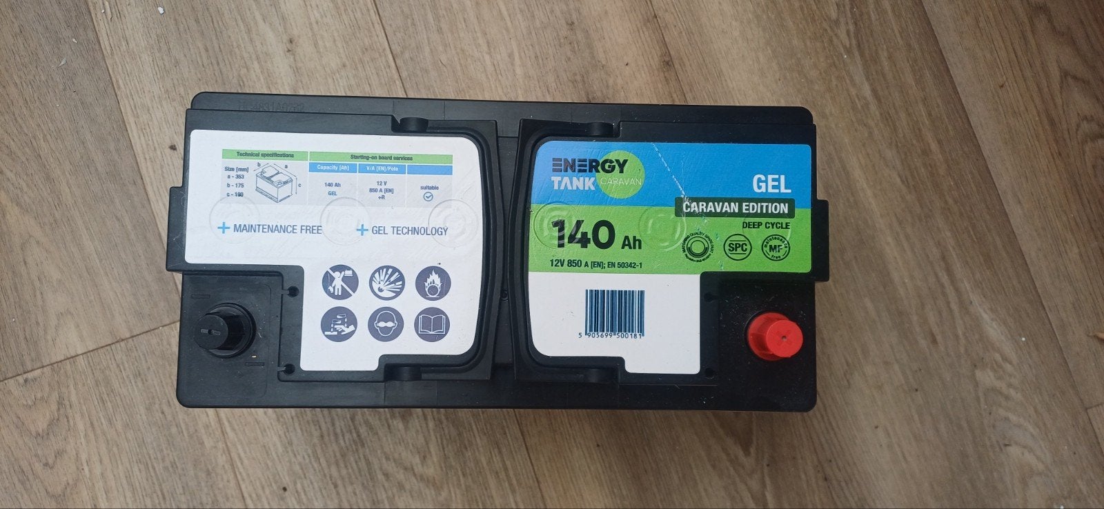 Gel accu 140 AH voor camper/boot, Ophalen, Nieuw