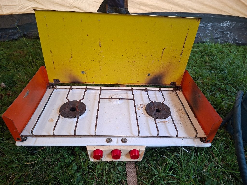 Camping gas kookstel, Ophalen, Gebruikt
