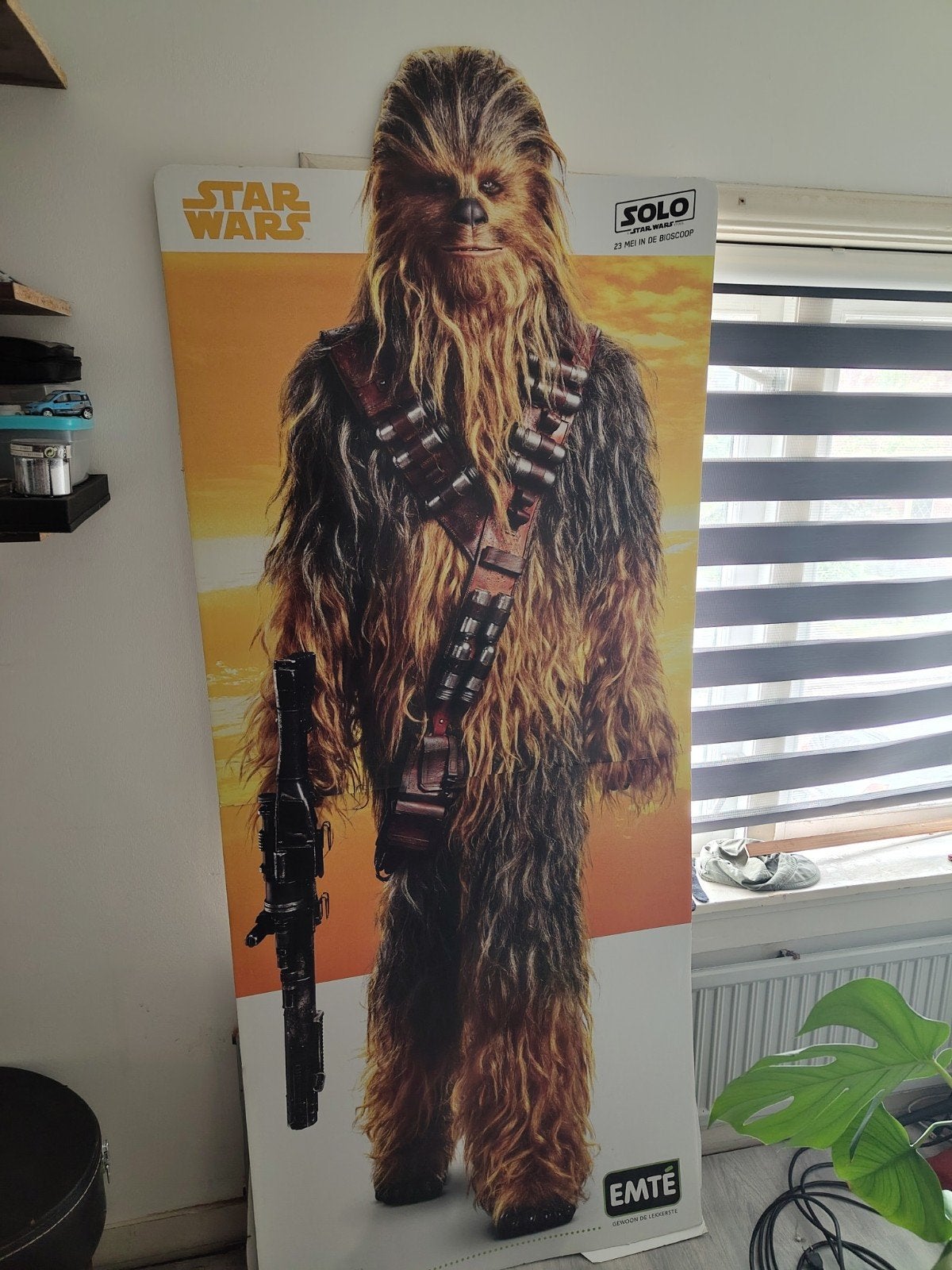 Star Wars Chewbacca levensgroot kartonnen display, Verzamelen, Ophalen, Gebruikt, Overige typen