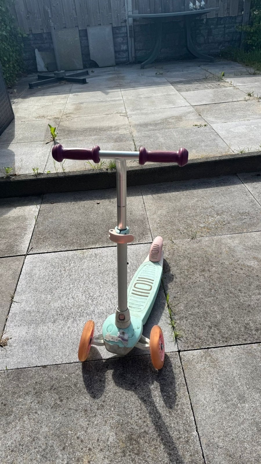 Kinderstep - decathlon  - Lichtblauw/Roze, Fietsen en Brommers, Steps, Gebruikt, Gewone step, Ophalen