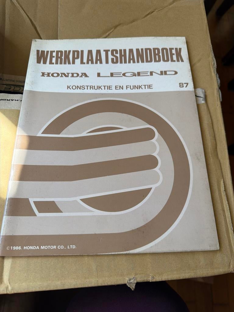 Werkplaatshandboek Honda Legend 1987, Ophalen of Verzenden