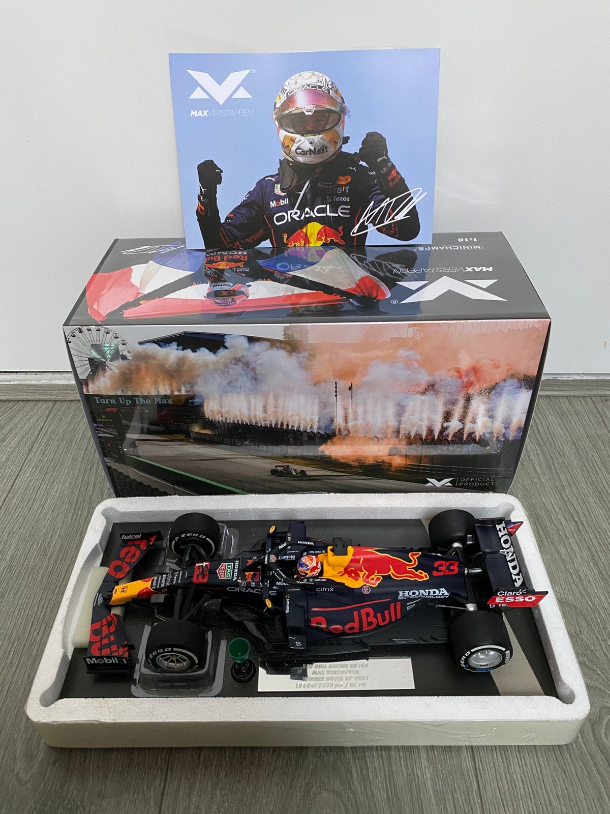 1:18 Minichamps Max Verstappen Zandvoort GP 2021 editie 70, Ophalen of Verzenden, Nieuw, Formule 1