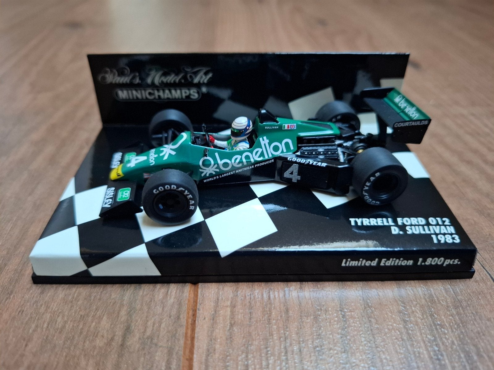 Minichamps Tyrrell Ford 012 D. Sullivan 1983 Formule 1, Ophalen of Verzenden, Nieuw, Auto, MiniChamps
