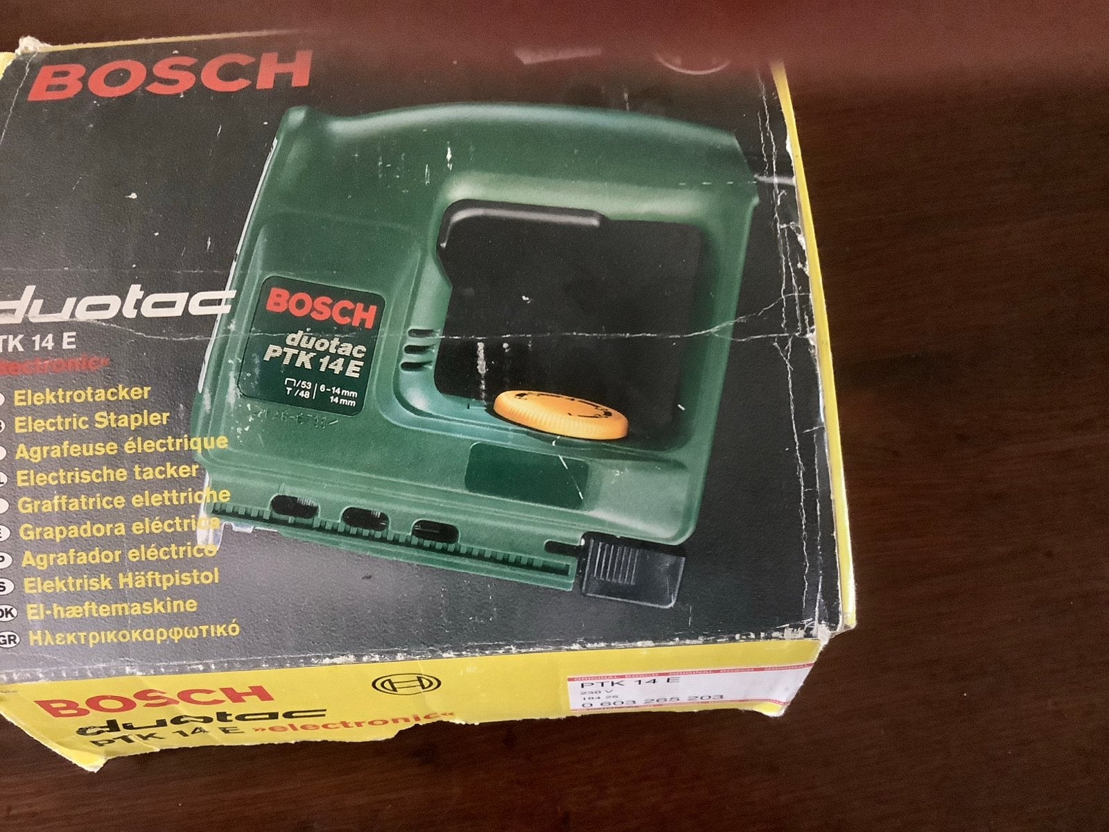 Bosch PTK 14 E Duotac elektrische tacker, Ophalen, Gebruikt, Tacker/nietmachine, Bosch