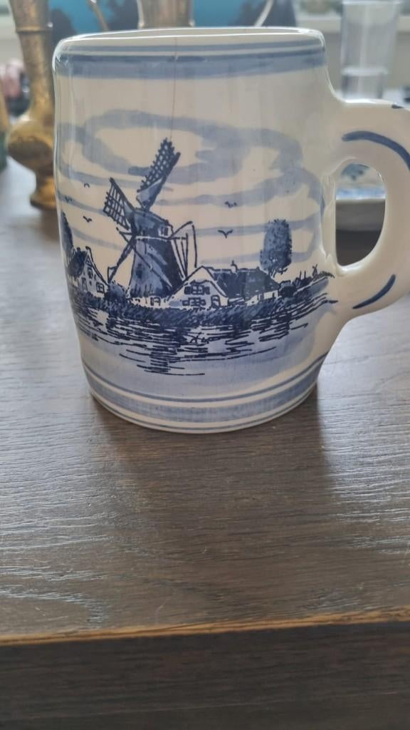 Delfts Blauwe bierpul (beer stein) #vintage, Ophalen of Verzenden