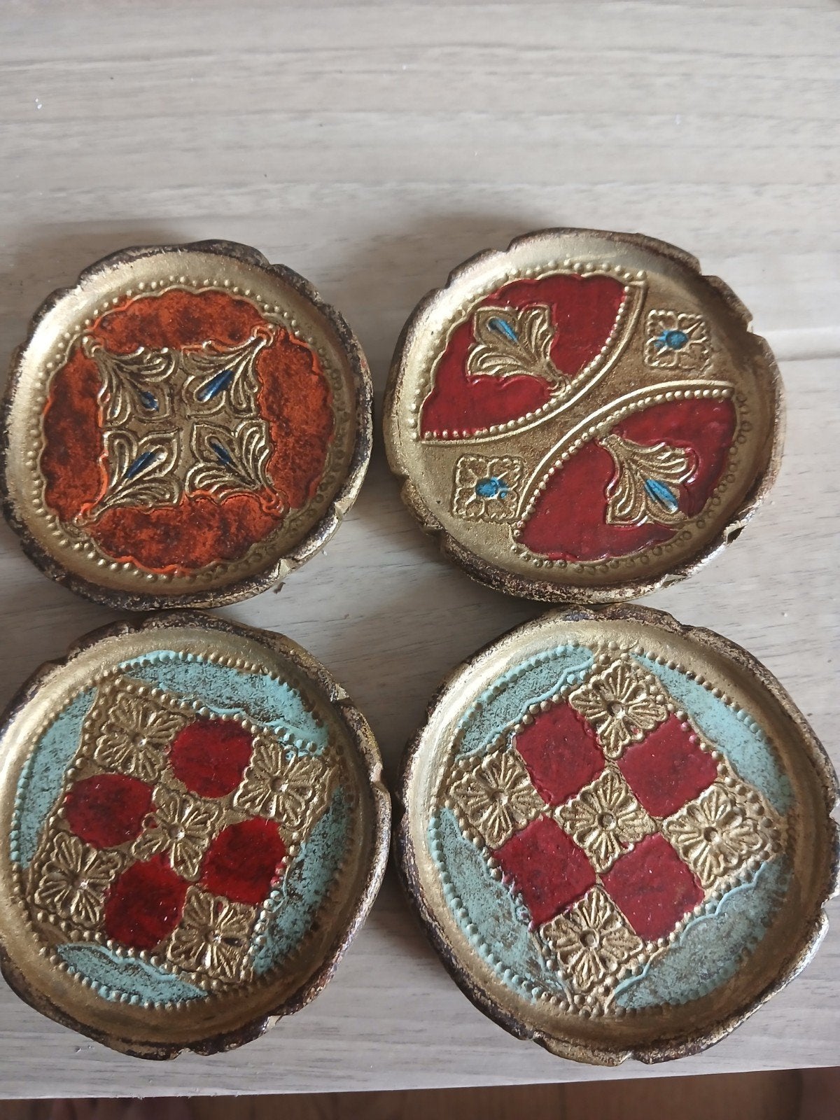 vintage onderzetters, Huis en Inrichting, Woonaccessoires | Onderzetters, Ophalen of Verzenden