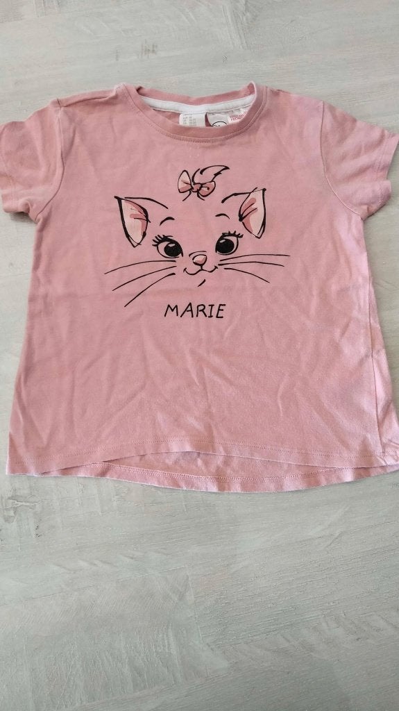 lichtroze T shirt Disney maat 92, Kinderen en Baby's, Meisje, H&M, Ophalen of Verzenden, Zo goed als nieuw