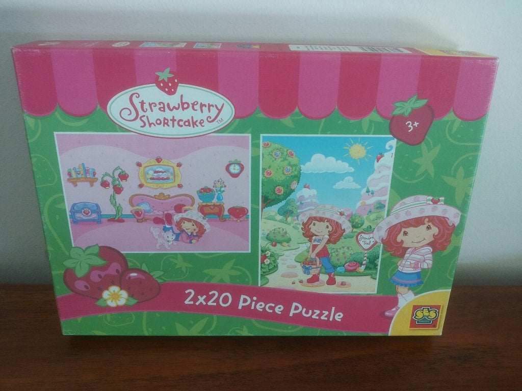 2 SES Creative Strawberry Shortcake puzzels, Ophalen of Verzenden, Meer dan 50 stukjes, Zo goed als nieuw