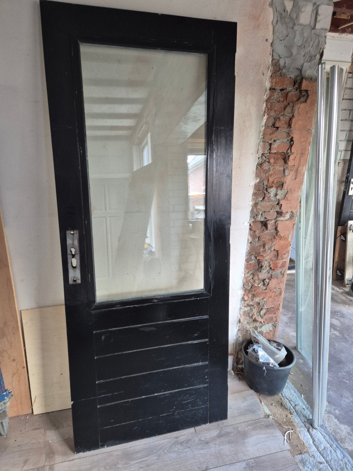 Hardhouten buitendeur 82x201.5, Gebruikt, 80 tot 100 cm, Binnendeur, Ophalen of Verzenden