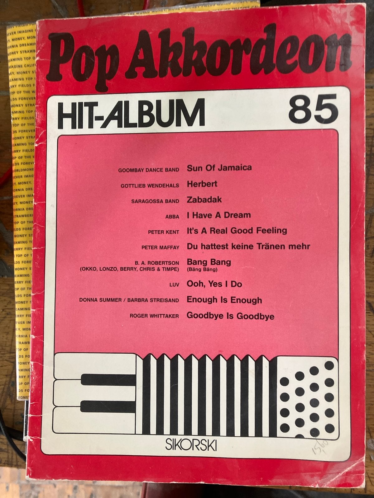 Pop Akkordeon Hit-Album 85 - Muziekboek met bekende hits, Gebruikt, Ophalen of Verzenden, Thema, Populair