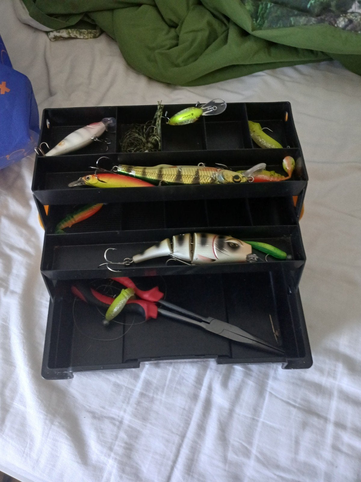 Roof vis hengel set, Ophalen, Zo goed als nieuw, Complete set