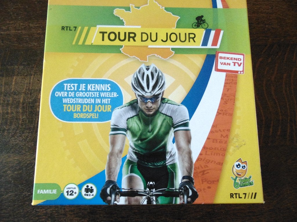 Tour du Jour Bordspel, Een of twee spelers, Ophalen of Verzenden, Zo goed als nieuw, Tulip Games