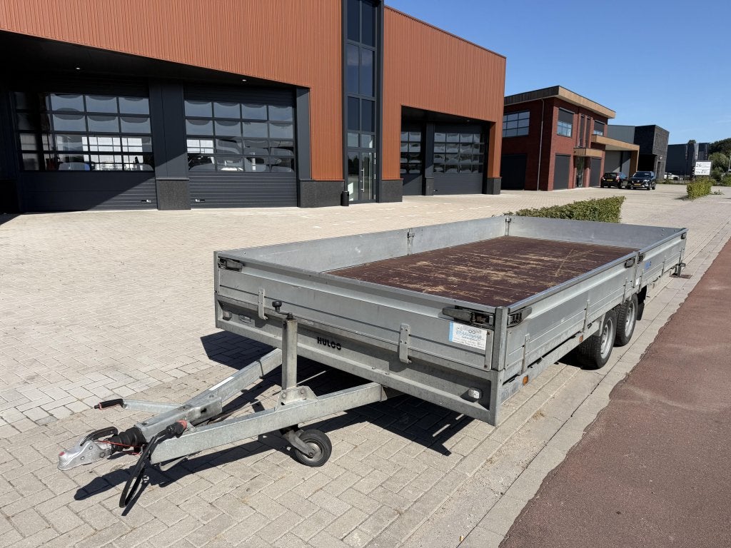 Hulco tandemasser plateauwagen 502x223x30cm 3.000kg 2.750,00, Gebruikt