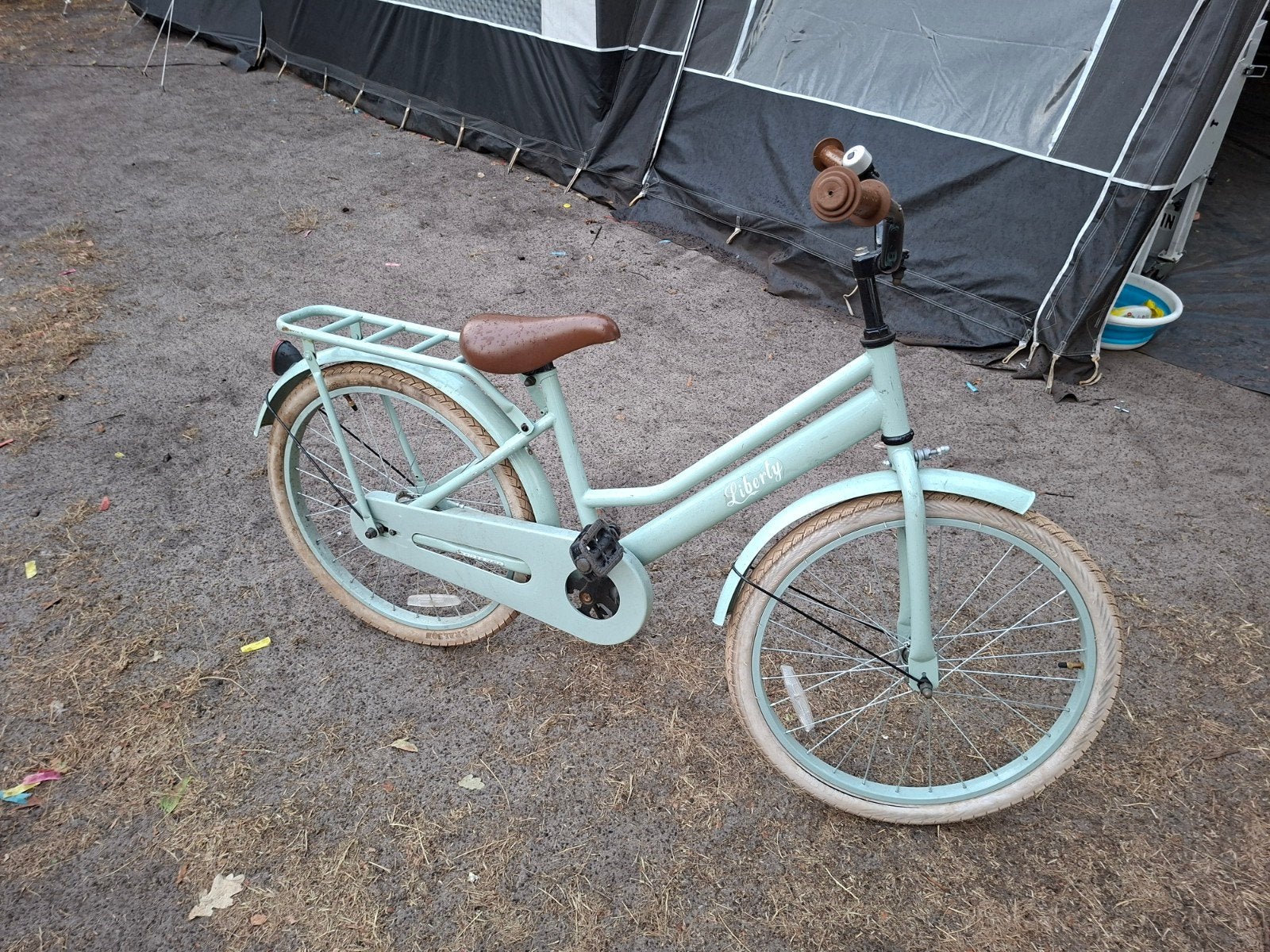 22 inch Liberty meisjesfiets - Groen, Fietsen en Brommers, Fietsen | Meisjes, Ophalen, Terugtraprem, 22 inch, Gebruikt