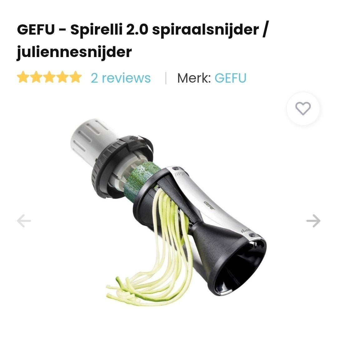 GEFU Spirelli 2.0 Spiraalsnijder - Nieuw in doos, Ophalen, Nieuw