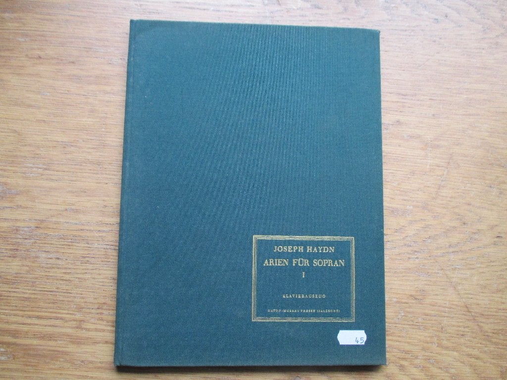 HAYDN - ARIEN FÜR SOPRAN - PIANO UITTREKSEL, Gebruikt, Klassiek, Ophalen of Verzenden, Artiest of Componist