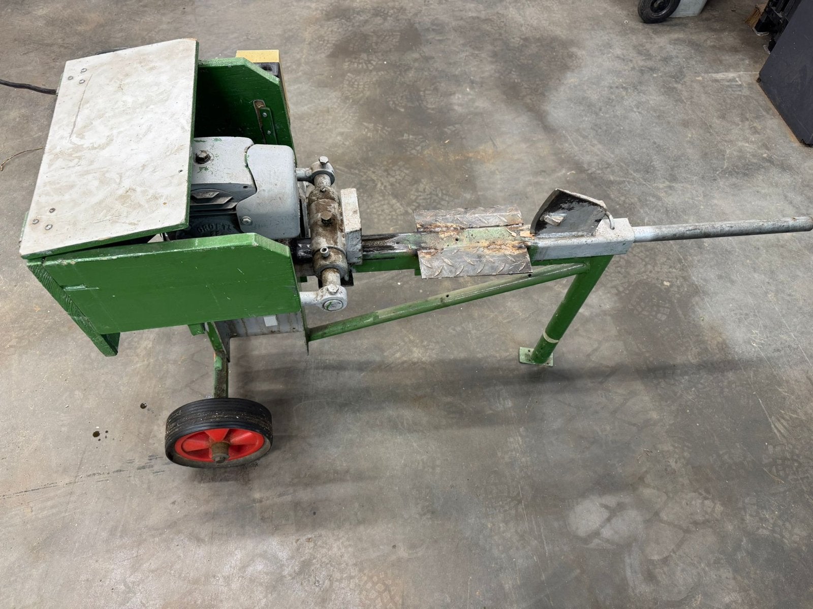 Robuuste Houtkloofmachine - Elektrisch Aangedreven, Tuin en Terras, Kloofmachines, Gebruikt, Liggend, Elektrisch, Ophalen