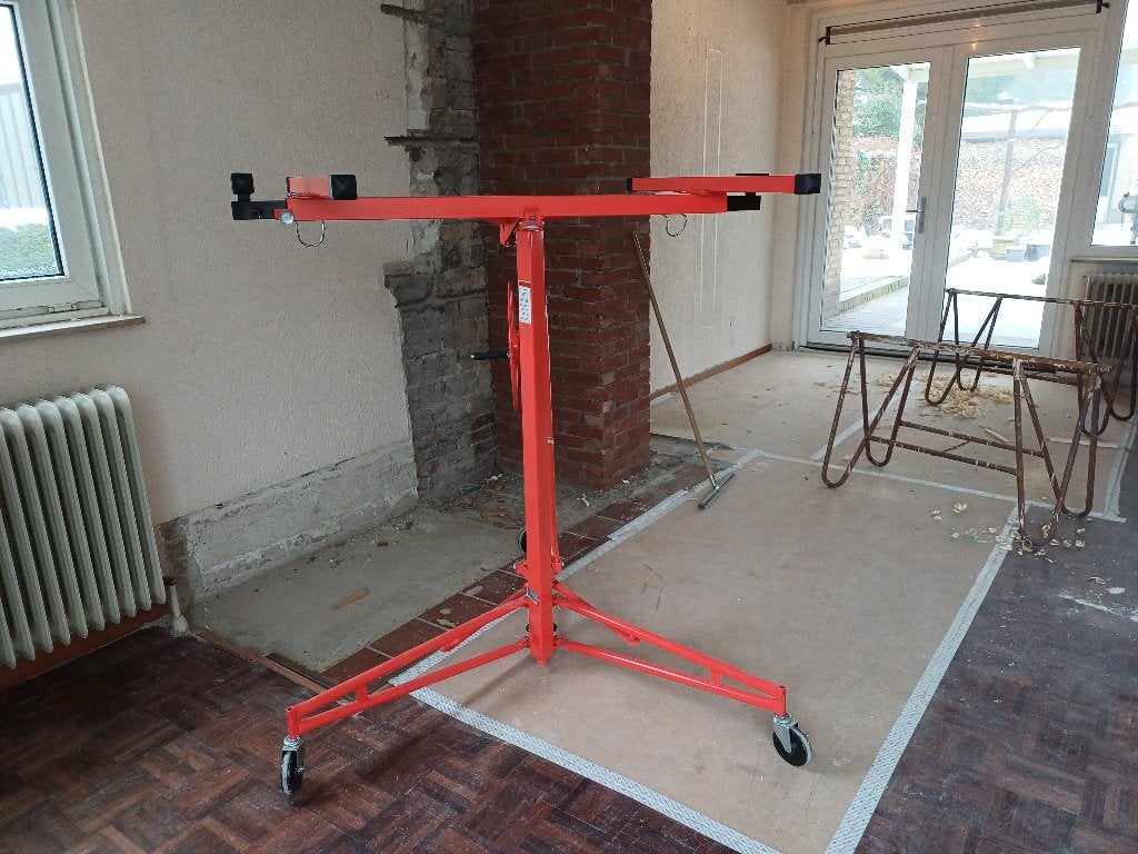 Te huur: gipsplatenlift, platenlift, lift,, Doe-het-zelf en Verbouw, Ophalen, Gebruikt, Handmatig
