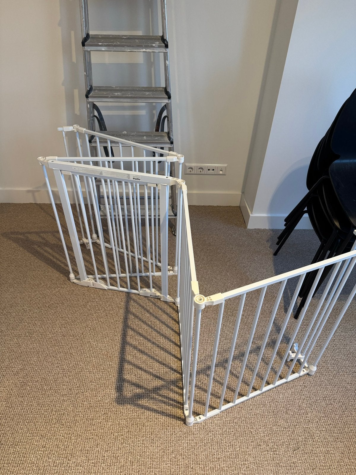 Noma Veiligheidshek tot 315cm - Wit, Uitschuifbaar, Kinderen en Baby's, Ophalen, Gebruikt, Overige typen, 115 cm of meer