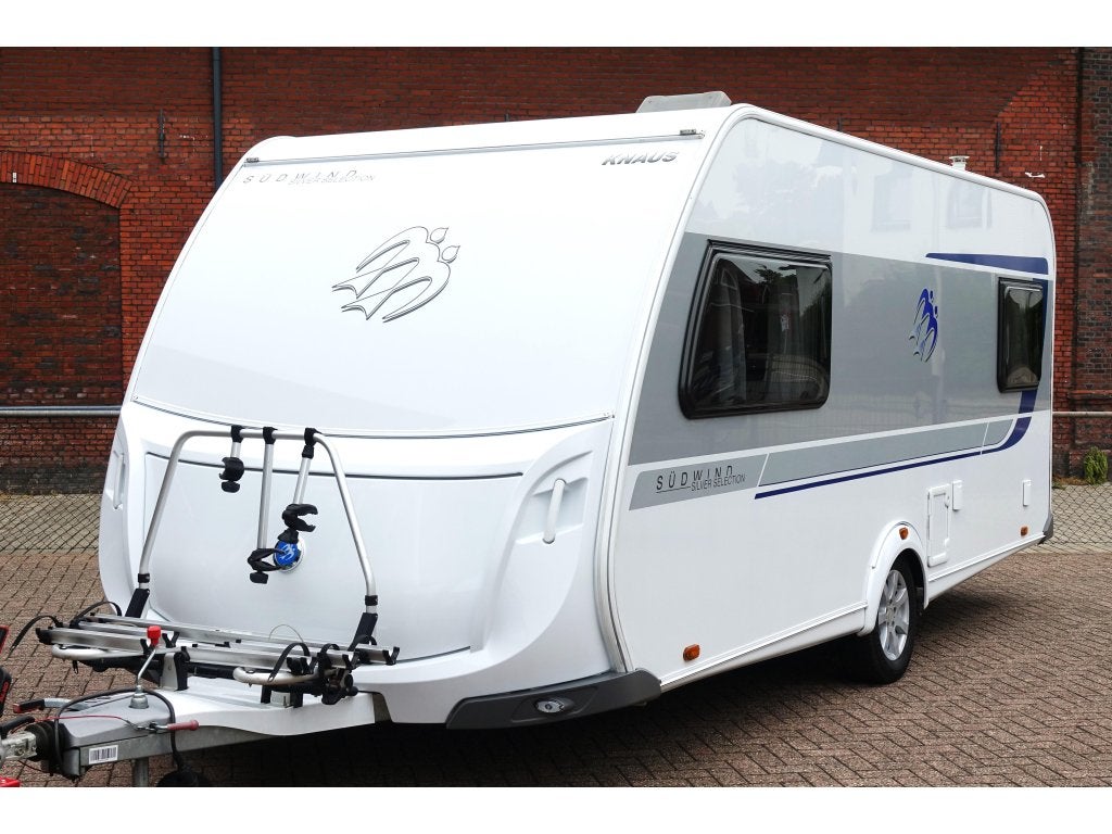 Knaus Sudwind Silver Selection 500 EU Mover Luifel Fietsrek, Rondzit, Bedrijf, Schokbreker, 5 tot 6 meter