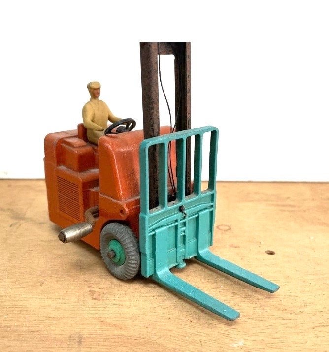 Vintage Dinky Toys Coventry Climax Vorkheftruck met Bestuurd, Ophalen of Verzenden