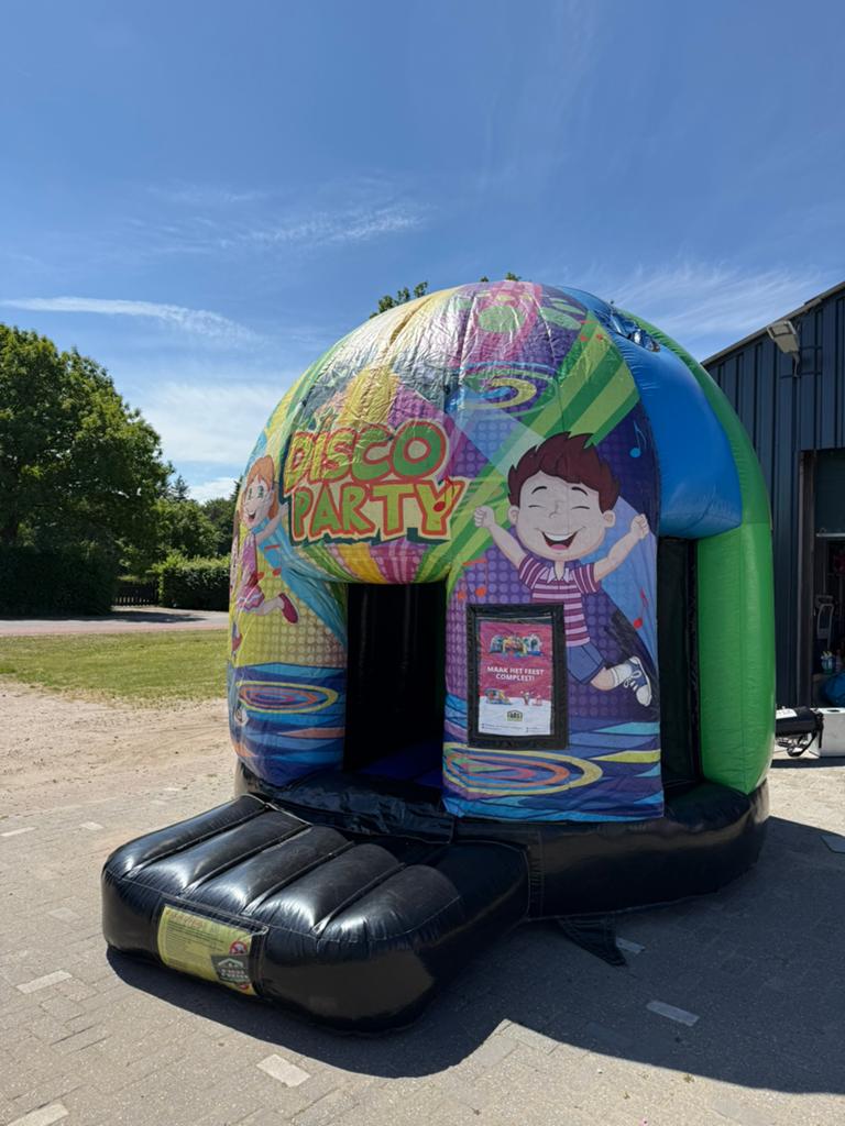 Disco springkussen JB Inflatbles te koop, Ophalen, Zo goed als nieuw