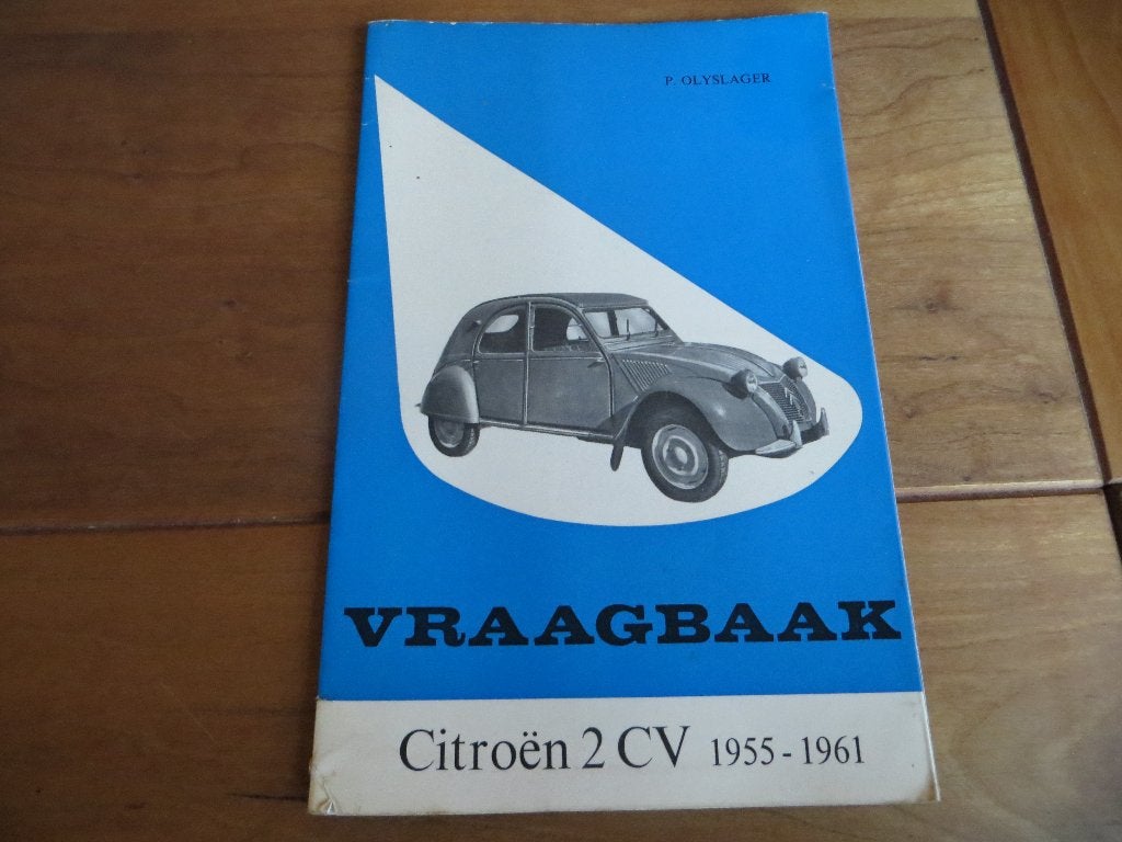 Vraagbaak Citroen 2CV A, 2CV AZ, 2CV AZL, 2CV AZU/L 1955-61, Ophalen of Verzenden