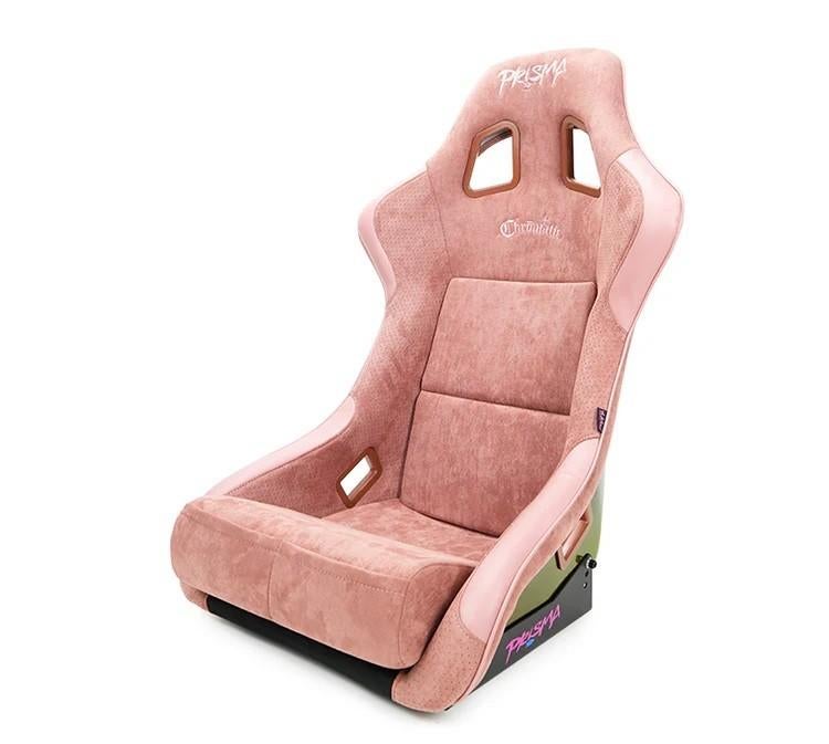 NRG Prisma Chromatic Muave roze neochrome suede Kuipstoel