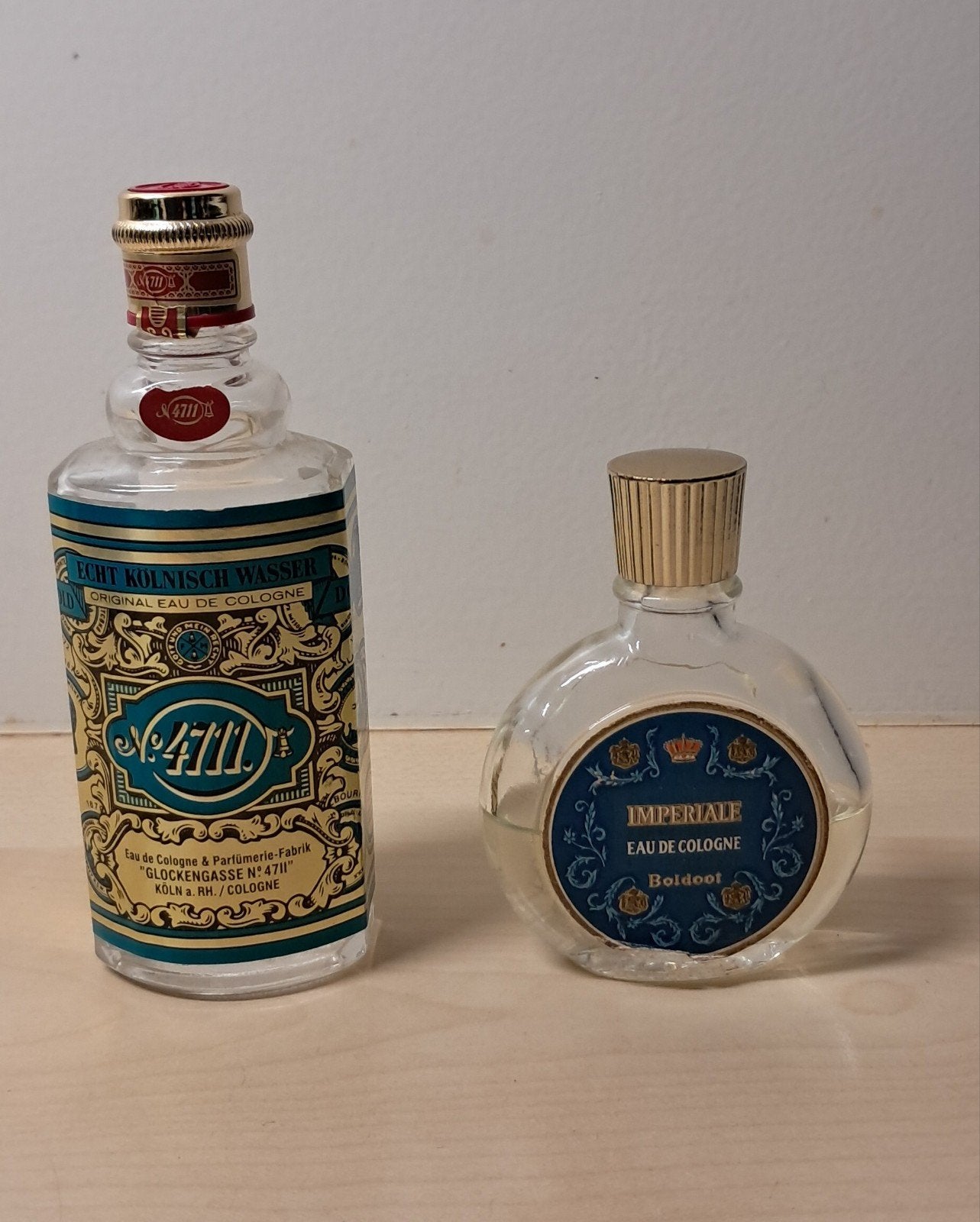 Vintage Eau de Cologne: 4711 en Impériale, Ophalen of Verzenden, Gebruikt