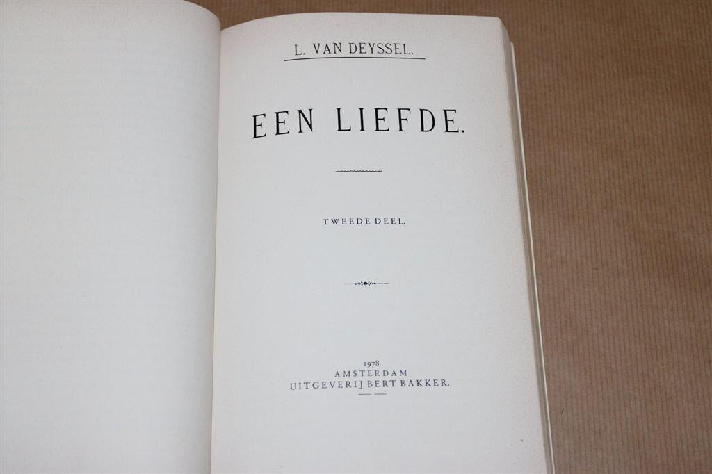 Een liefde. Lodewijk van Deyssel. 2 dln in 1 bd., Ophalen of Verzenden, Gelezen