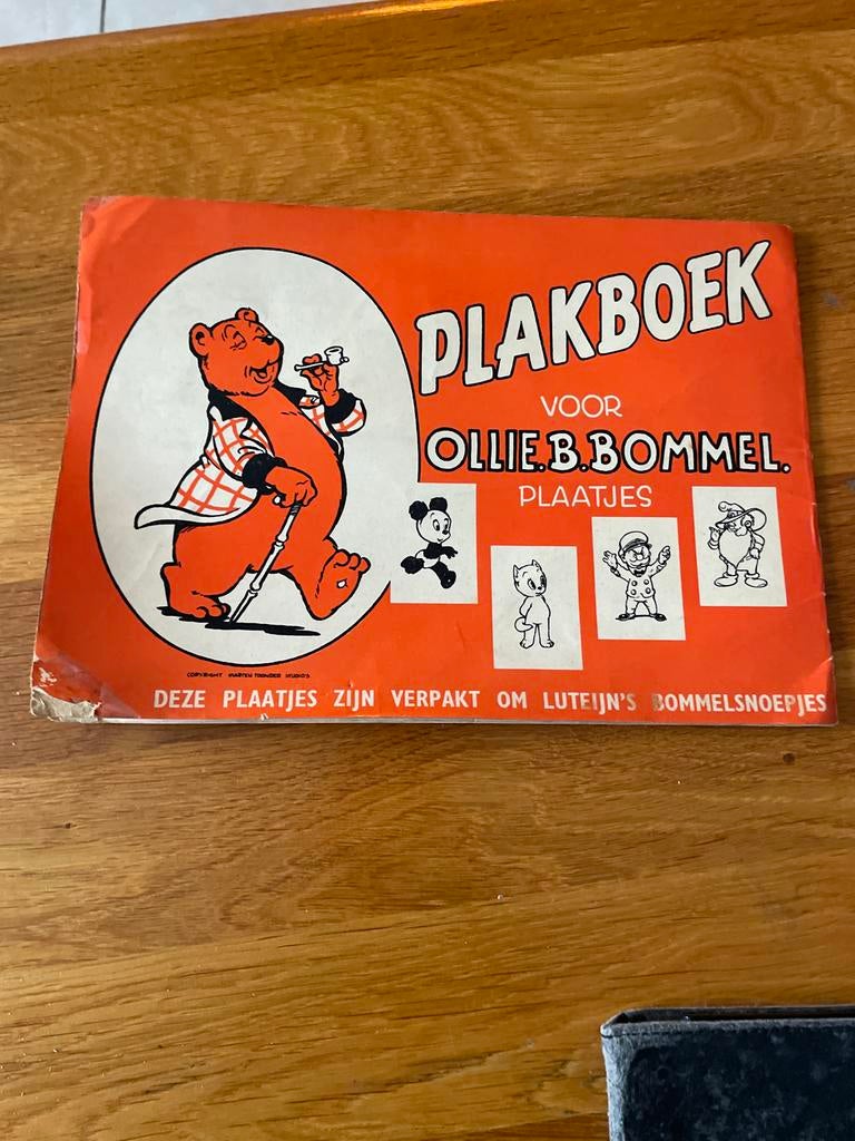 Plakboek voor Ollie B. Bommel plaatjes , conpleet, Ophalen of Verzenden, Olivier B, Bommel en Tom Poes, Plaatje, Poster of Sticker
