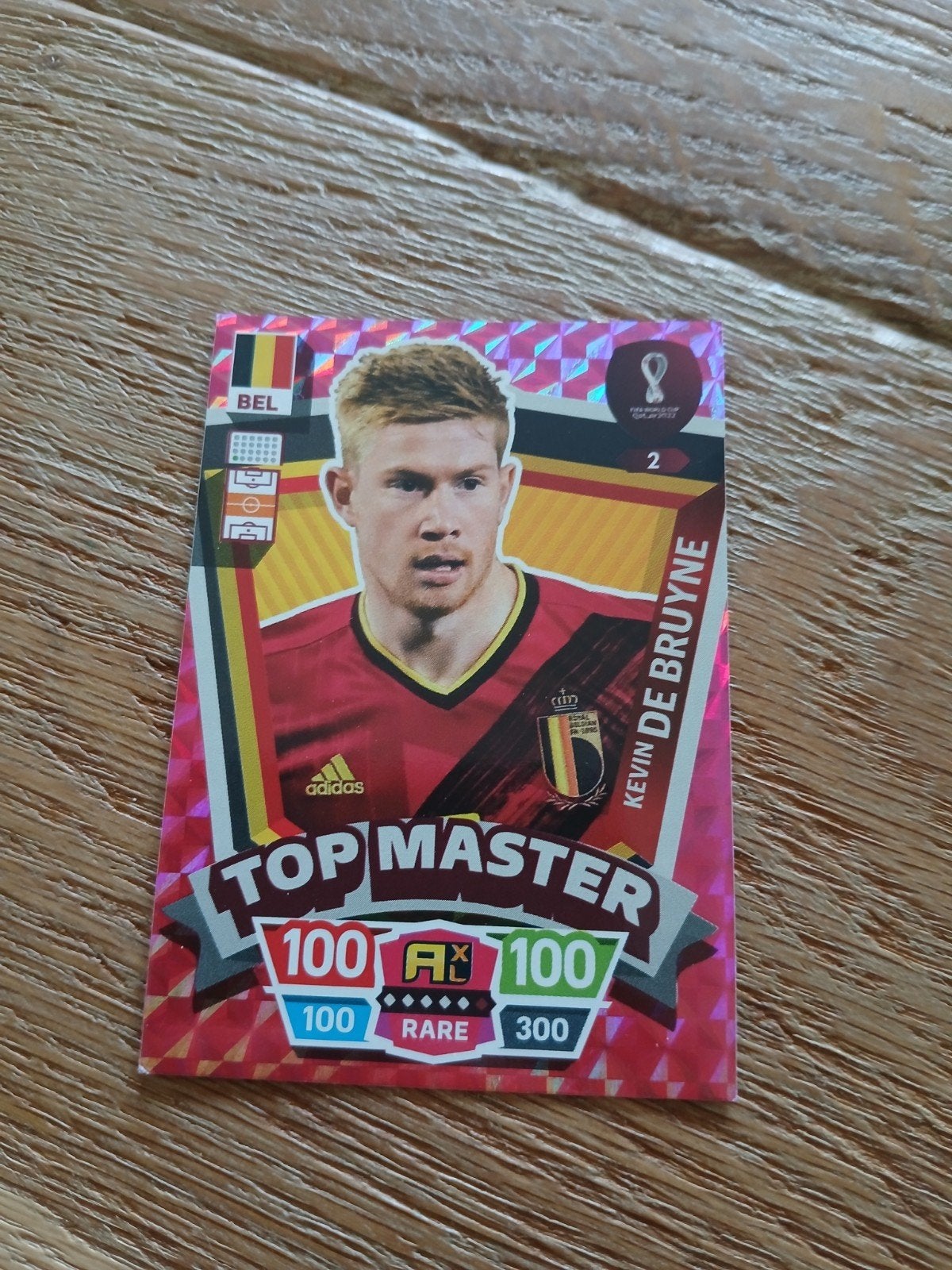 Kevin De Bruyne top master voetbalkaart WK, Ophalen of Verzenden, Nieuw, Plaatje