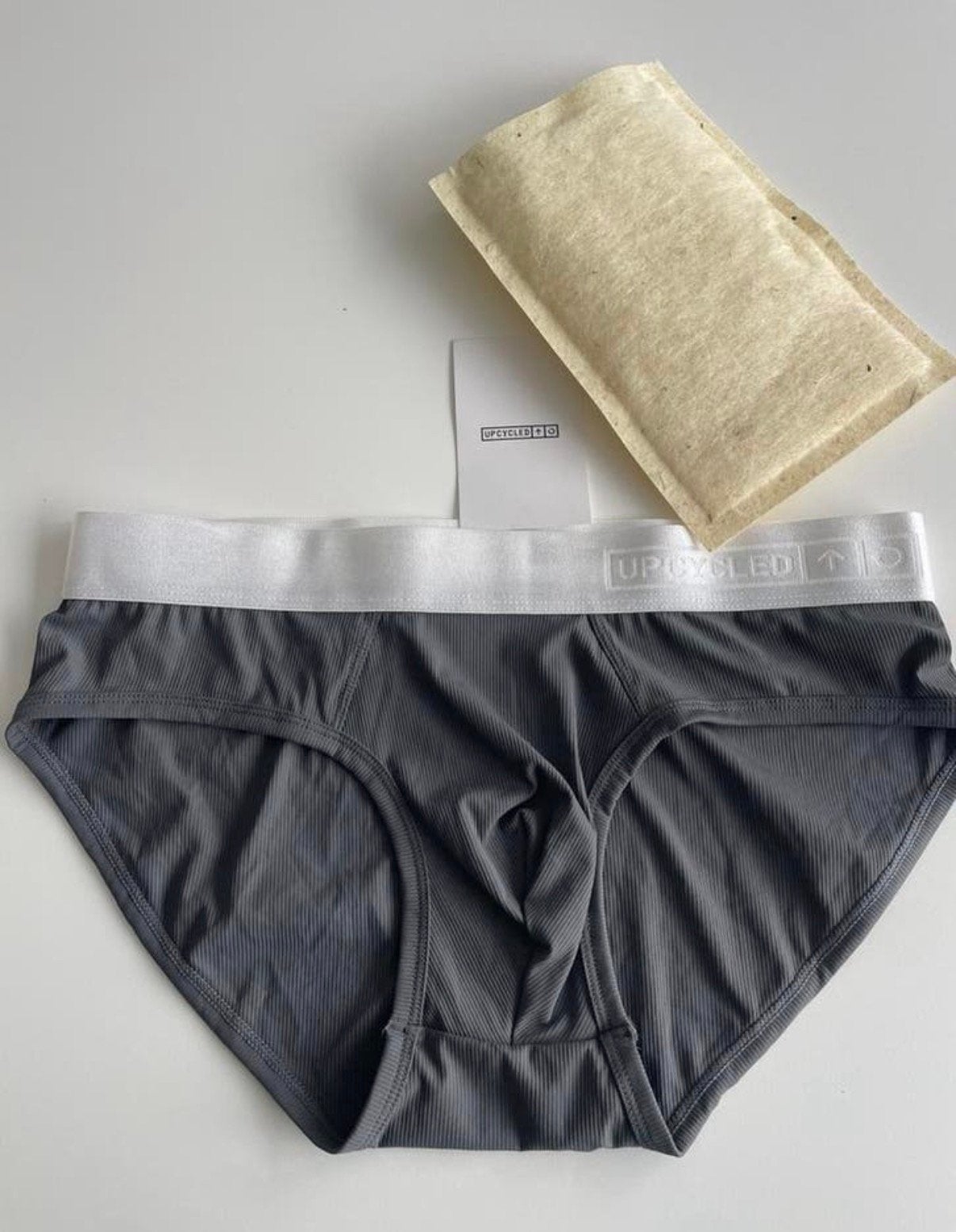 Upcycled Nylon Slip Nieuw, Verzenden, Grijs, Slip