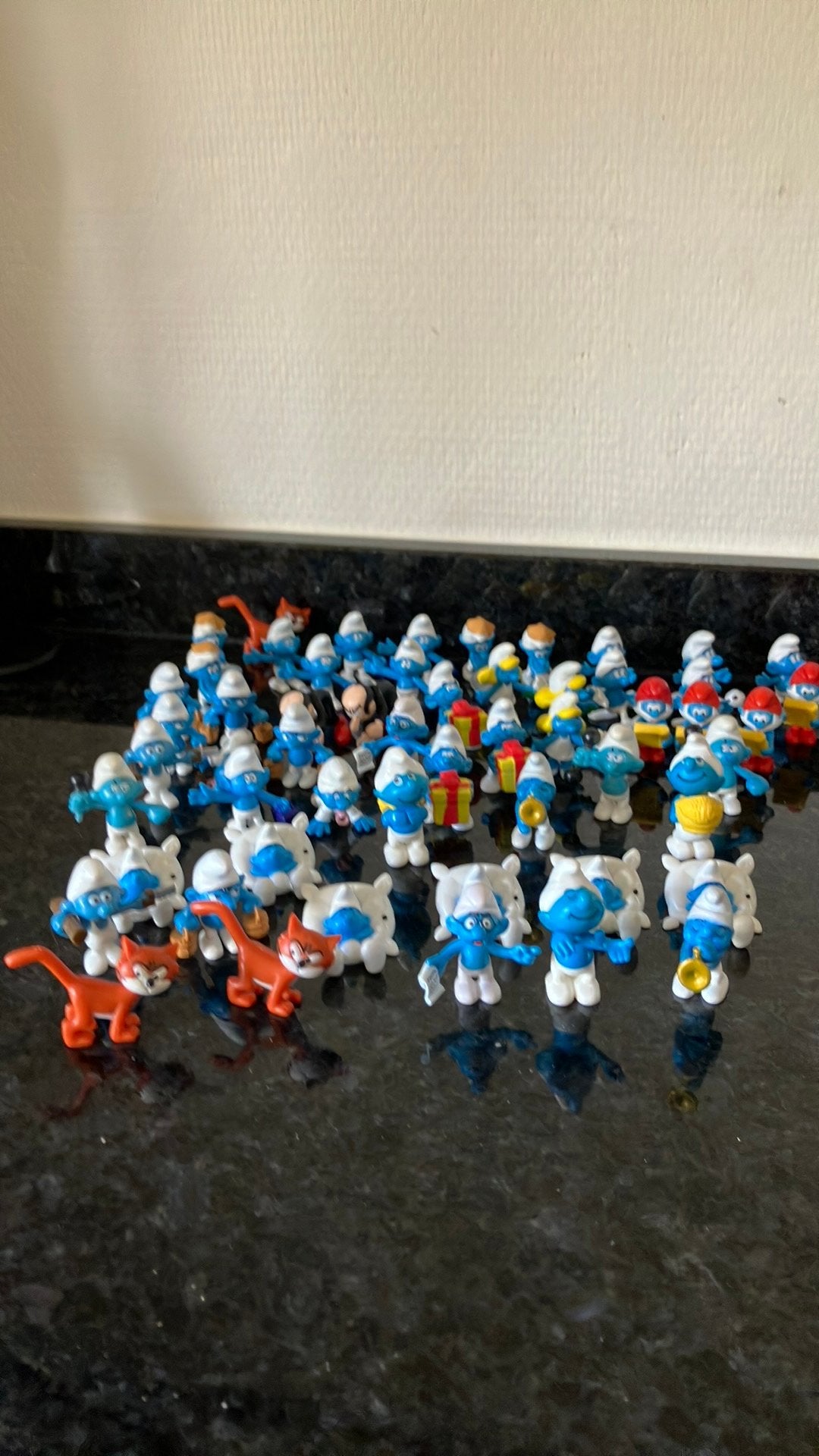 Grote collectie Smurfen figuren 53x smurf, Verzamelen, Smurfen, Ophalen of Verzenden, Gebruikt, Verschillende Smurfen, Poppetje, Figuurtje of Knuffel
