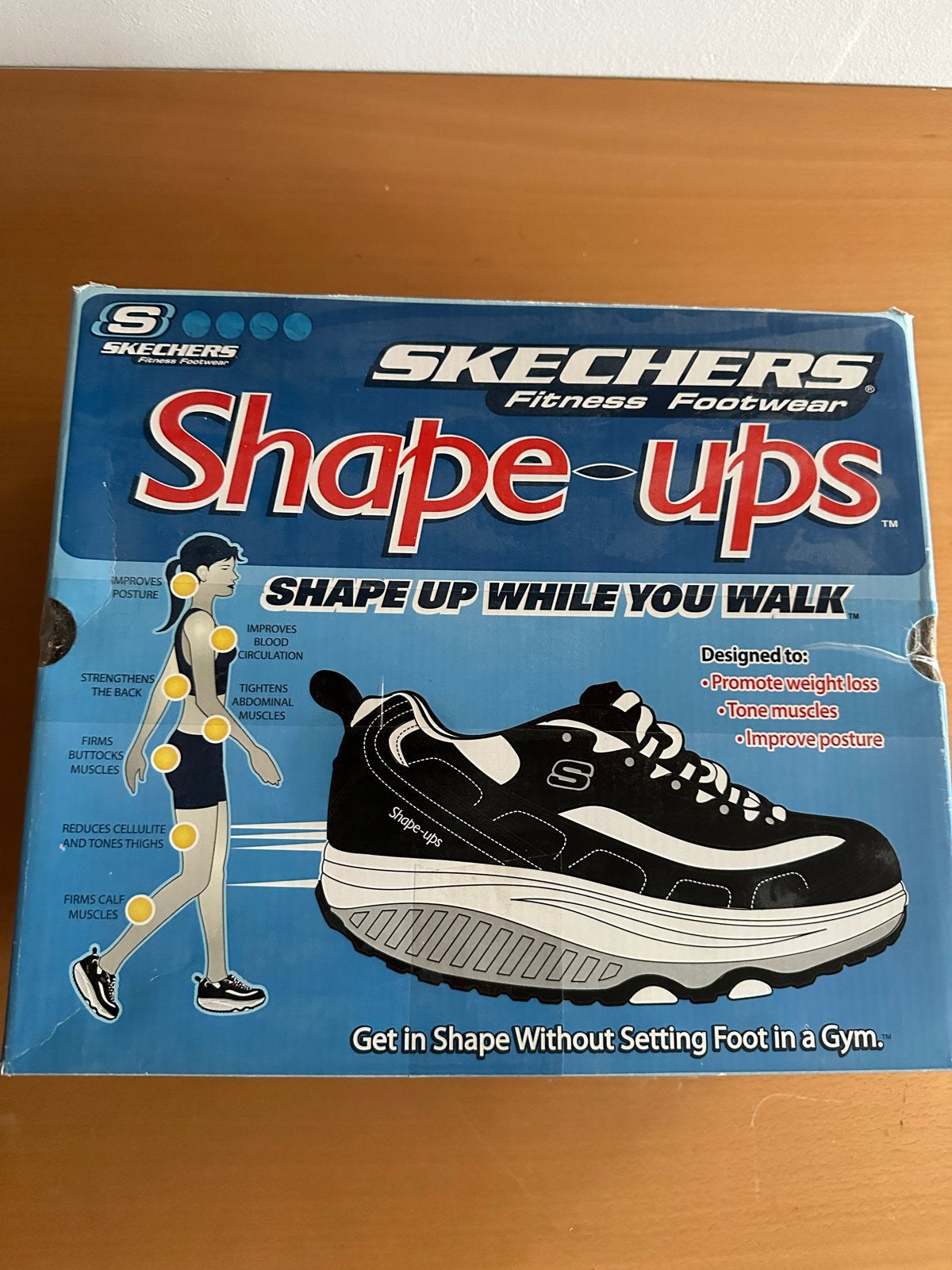 Skechers Shape-ups - Zwart/Wit 41, Kleding | Dames, Schoenen, Ophalen of Verzenden, Gedragen, Zwart, Sneakers of Gympen