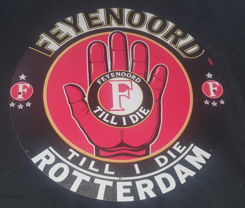 Feyenoord wandbord voor de verzamelaar of liefhebber., Verzamelen, Sportartikelen en Voetbal, Overige typen, Feyenoord, Ophalen of Verzenden
