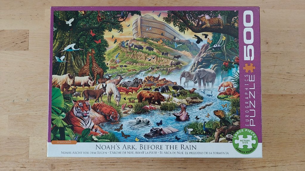 Puzzel 500 stukjes Ark van Noach, Ophalen, 500 t/m 1500 stukjes, Zo goed als nieuw, Legpuzzel