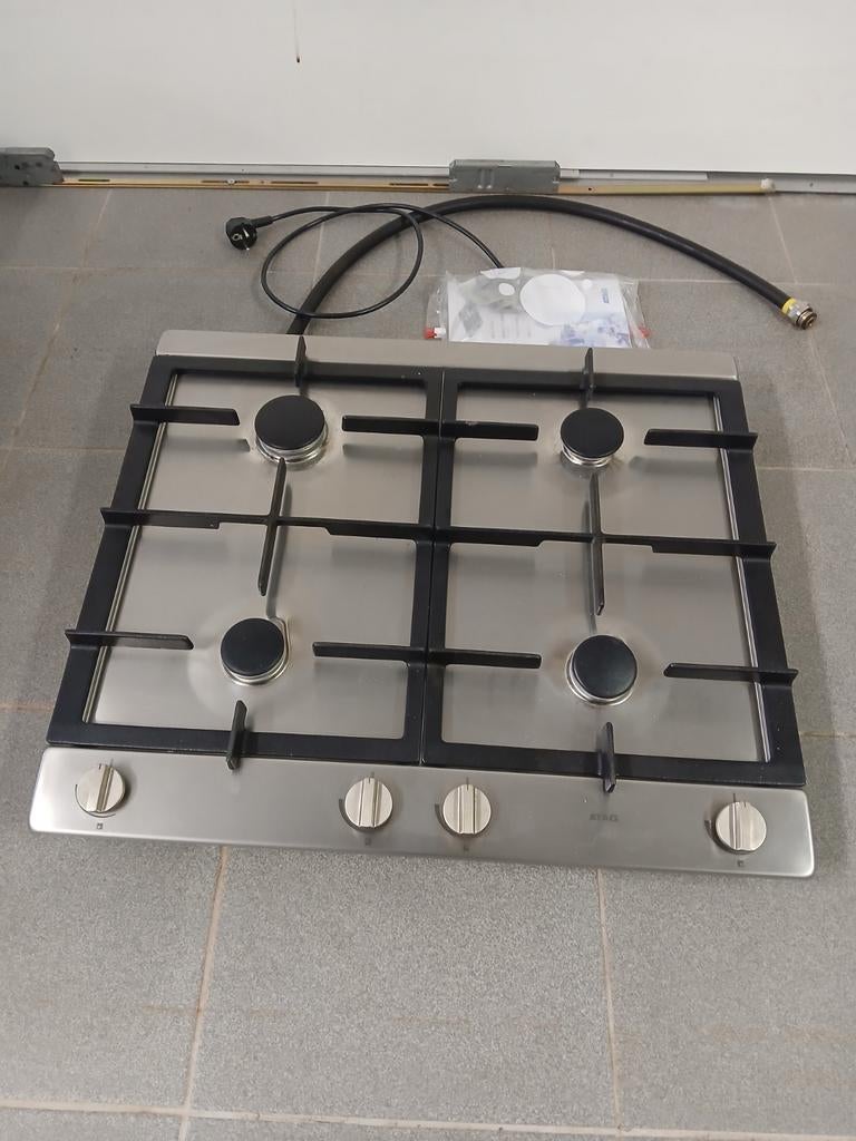 Inbouw gasplaat atag, Witgoed en Apparatuur, Kookplaten, Ophalen, 4 kookzones, Zo goed als nieuw, Inbouw
