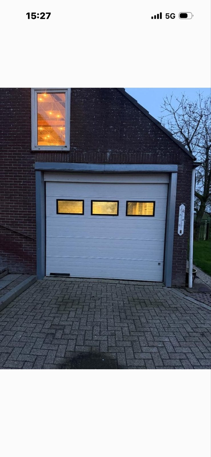 Garagedeur met motor en rails - Sommer Sprint S 550 N, Ophalen, Gebruikt, Garagedeur, Metaal