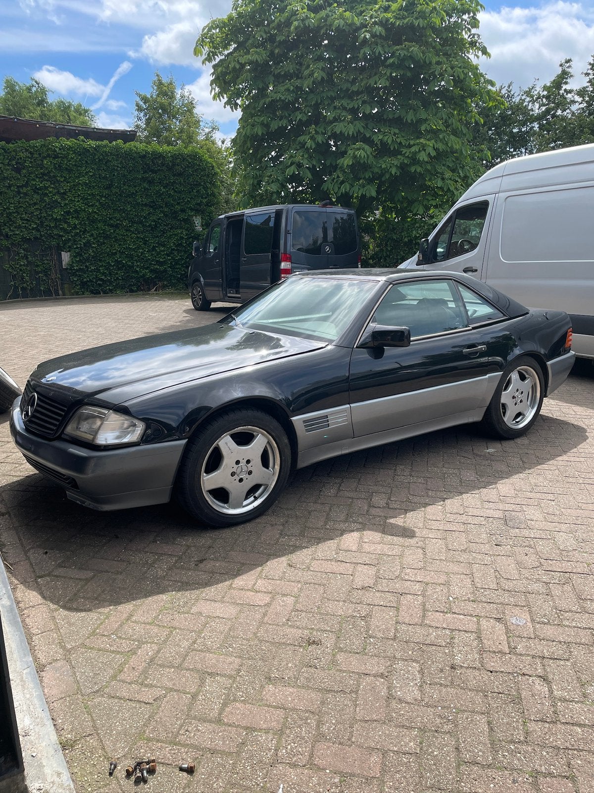 Mercedes SL300 1989 Zwart R129 SL 300 R 129, Automaat, Achterwielaandrijving, Cabriolet, Stoelverwarming
