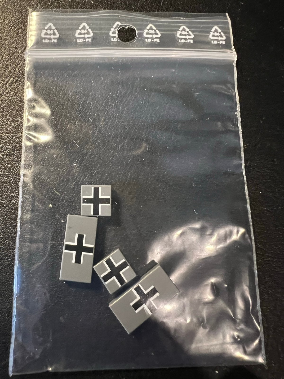 Brickmania geprinte tegels Balkenkreuz (4 stuks), Ophalen of Verzenden, Nieuw, Overige merken