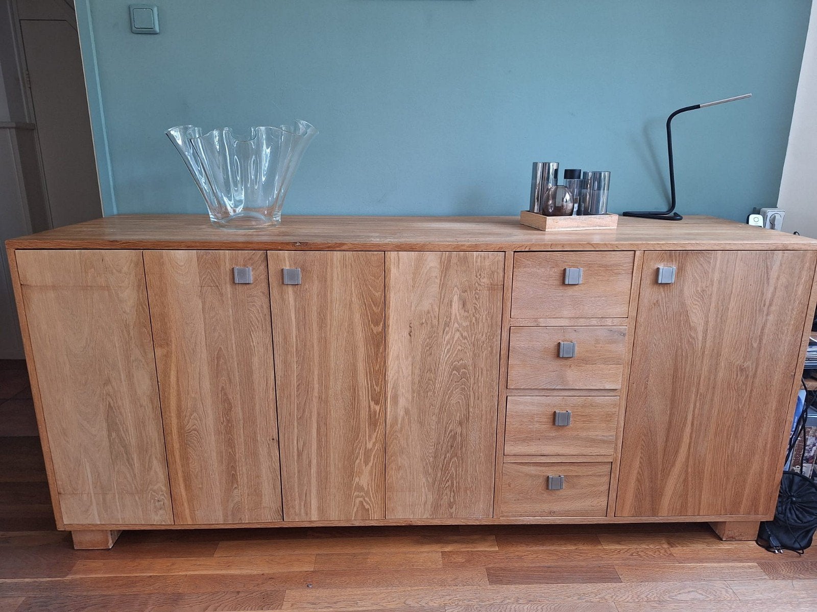 Dressoir/ Tv kast, Eikenhout, Minder dan 100 cm, 50 tot 75 cm, Antiek