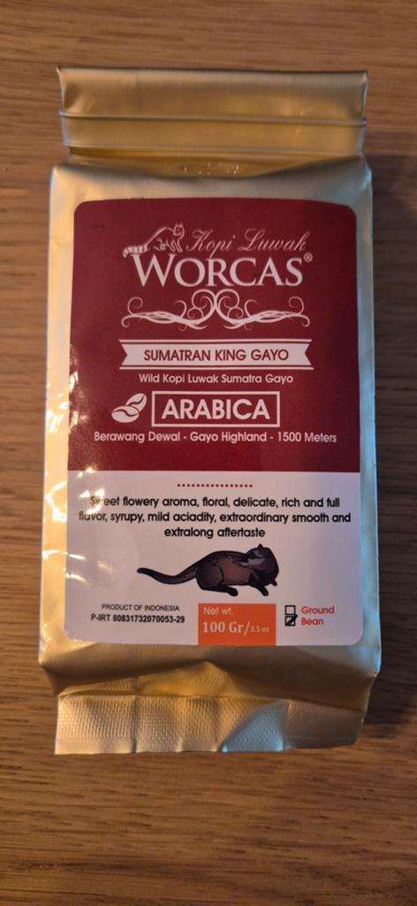 6x Kopi Luwak Sumatra Gayo Arabica - Wild Kopi Luwak, Ophalen, Overige typen, Nieuw, Meerkleurig