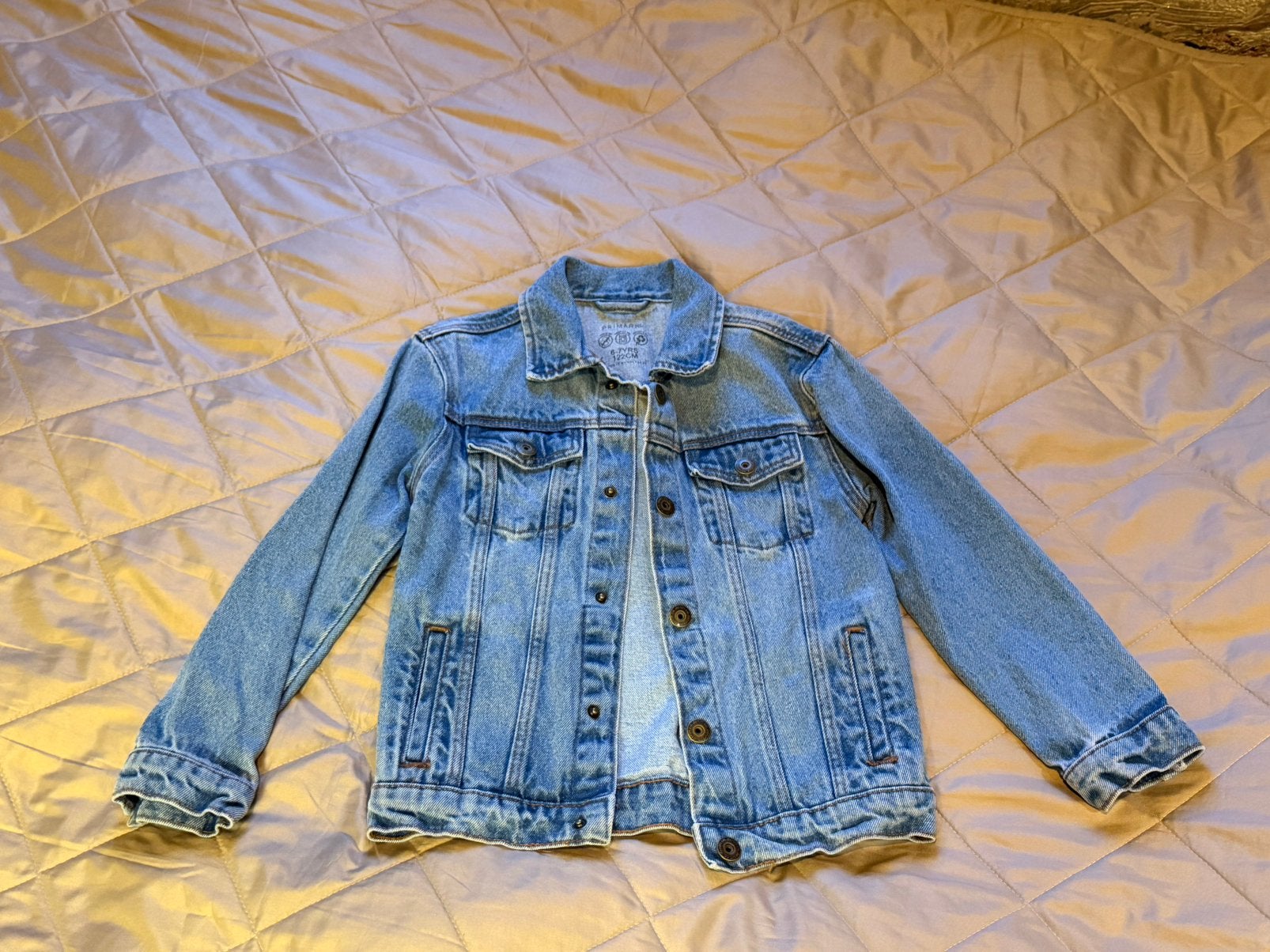 Jongens spijkerjas maat 122 blauw jas nieuw, Ophalen of Verzenden, Nieuw, Jongen, Jas