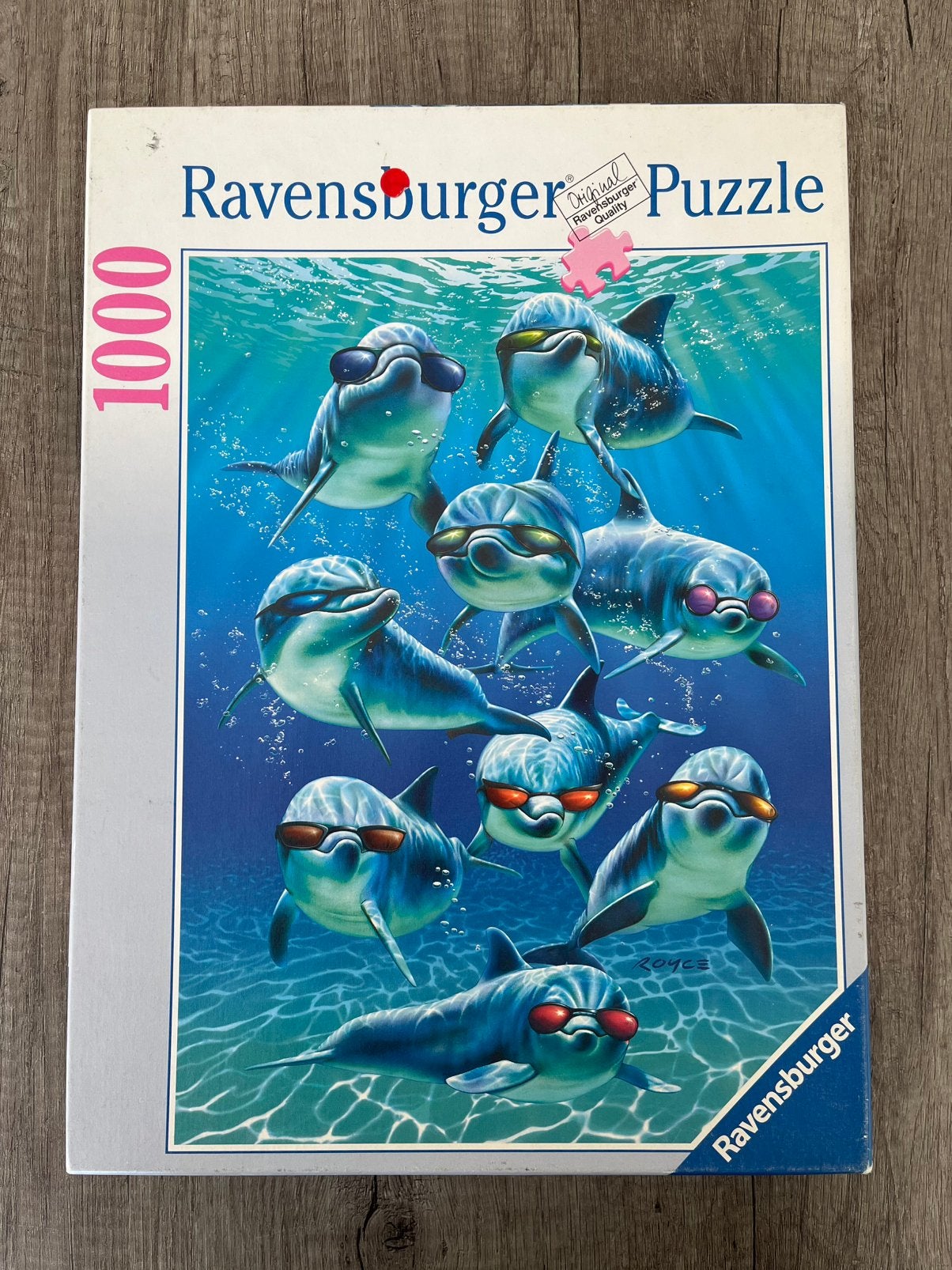 Ravensburger puzzel dolfijnen, 1000 stukjes, Ophalen, 500 t/m 1500 stukjes, Zo goed als nieuw, Legpuzzel